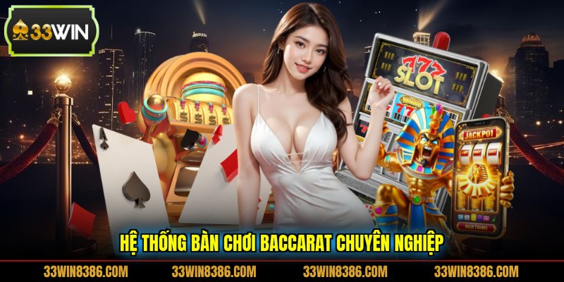 Hệ thống bàn chơi baccarat chuyên nghiệp